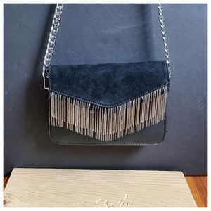 Metallic Black and Grey Purse